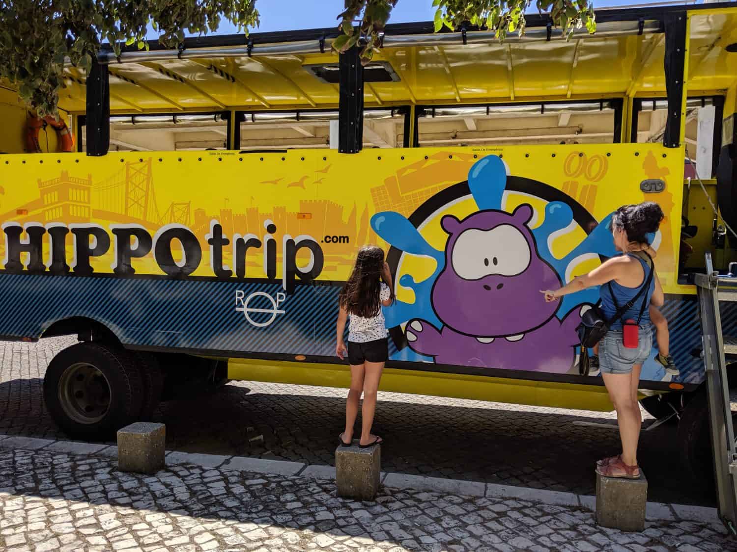 Turisteando por Lisboa en el Hippotrip, mitad bus mitad barco