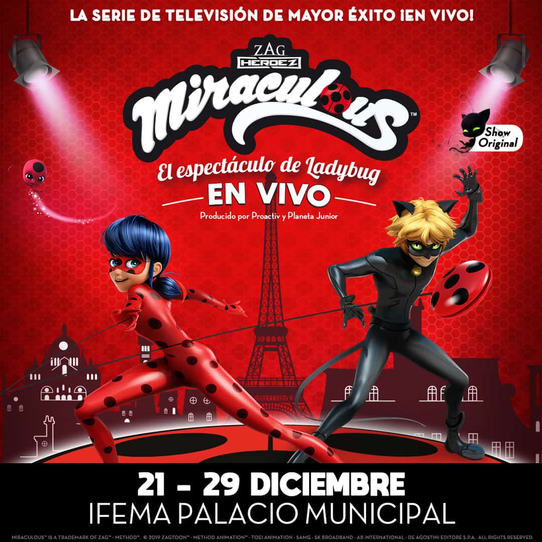 Llega a Madrid “Miraculous, el espectáculo de Ladybug”